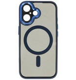Funda protectora Magsafe de aluminio para cámara de iPhone 16 azul