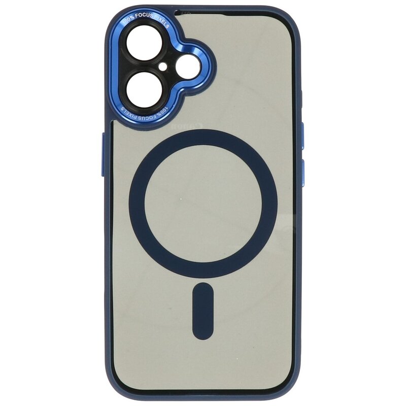 Funda protectora Magsafe de aluminio para cámara de iPhone 16 azul