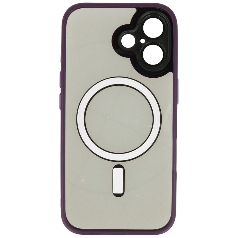 Funda Protectora de Cámara de Aluminio Magsafe para iPhone 16 Púrpura