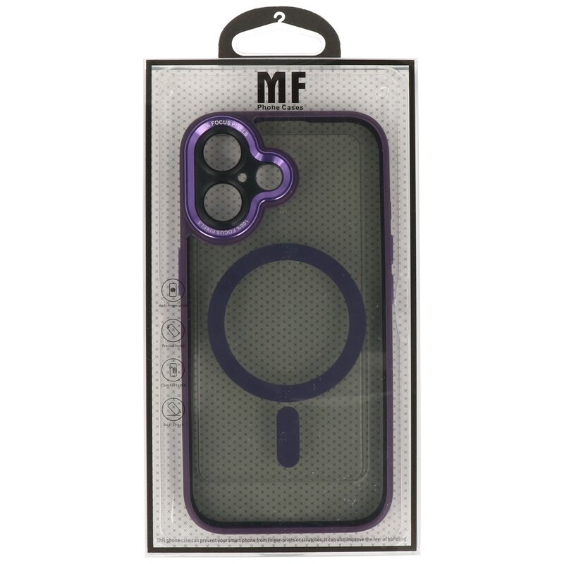 Magsafe Aluminum Camera Protector Case for iPhone 16 Purple