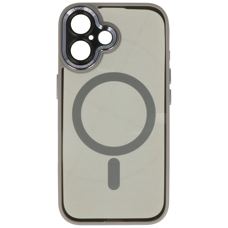 Custodia protettiva per fotocamera in alluminio Magsafe per iPhone 16 grigia