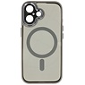 Custodia protettiva per fotocamera in alluminio Magsafe per iPhone 16 grigia