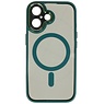 Custodia protettiva per fotocamera Magsafe in alluminio per iPhone 16 verde scuro