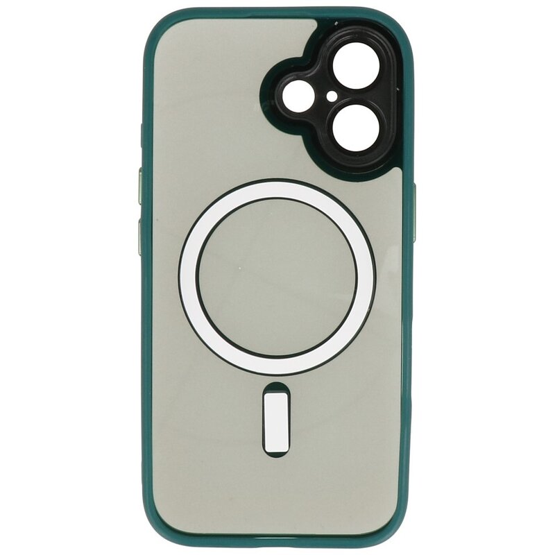 Funda Protectora de Cámara de Aluminio Magsafe para iPhone 16 Verde Oscuro