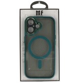 Funda protectora Magsafe de aluminio para cámara de iPhone 16, color verde oscuro