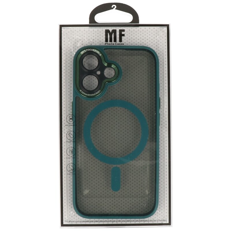 Funda protectora Magsafe de aluminio para cámara de iPhone 16, color verde oscuro