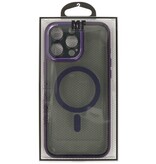 Étui de protection MagSafe en aluminium pour appareil photo iPhone 16 Pro, violet