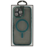 Funda protectora de cámara de aluminio Magsafe para iPhone 16 Pro Max Verde oscuro