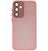 Matte-Transparent with Camera Protector Case for Samsung Galaxy A16 Pink