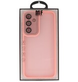 Matte-Transparent with Camera Protector Case for Samsung Galaxy A16 Pink
