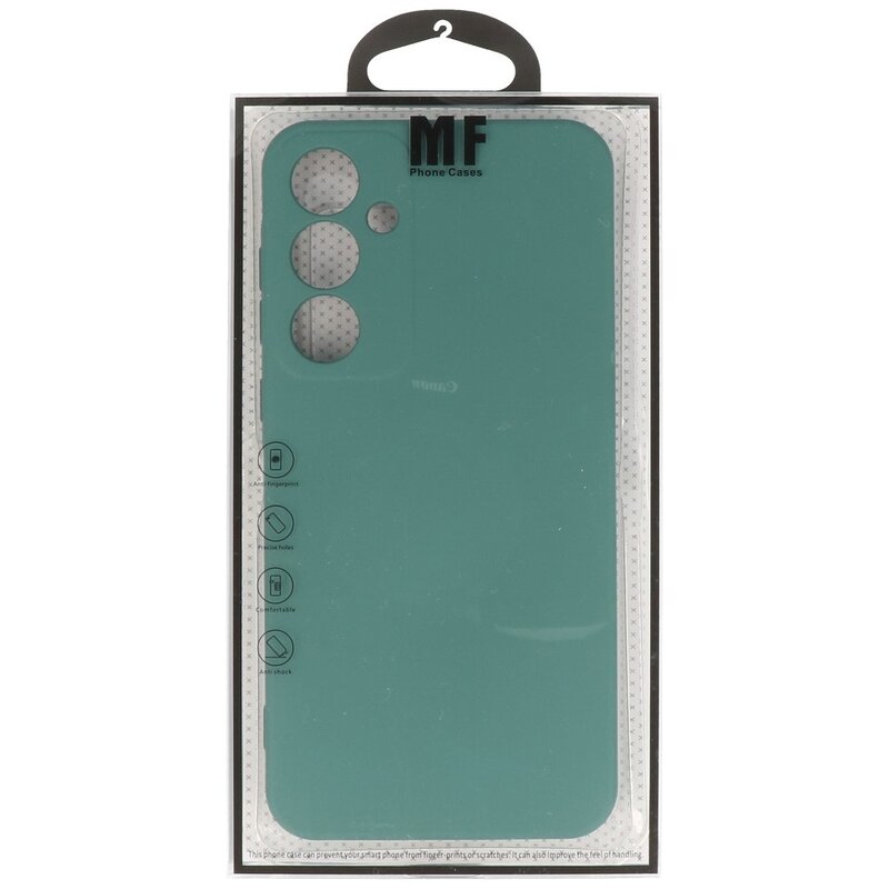 Custodia in TPU colore moda per Samsung Galaxy S24 FE verde scuro