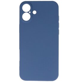 Custodia in TPU colorata alla moda per iPhone 16 blu scuro
