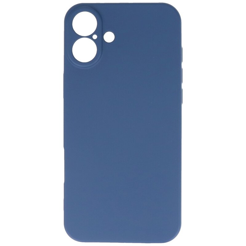 Fashion Color TPU Case for iPhone 16 Navy