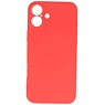 Funda de TPU de color de moda para iPhone 16 Rojo
