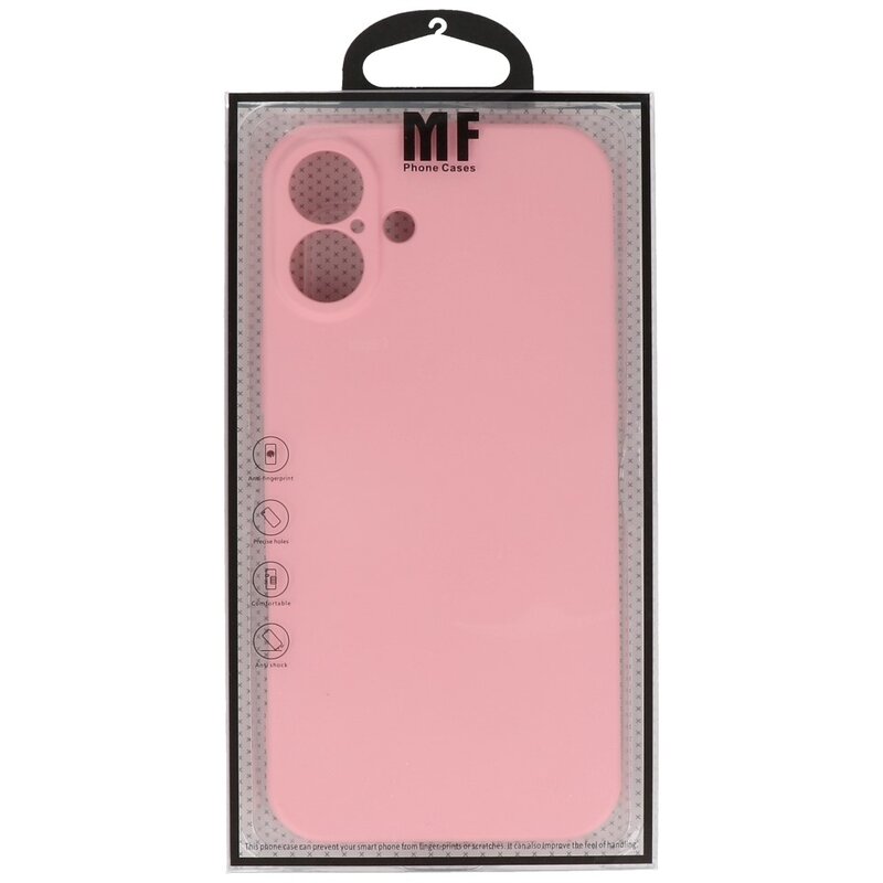 Fashion Color TPU-cover til iPhone 16 Pink