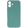 Custodia in TPU colorata alla moda per iPhone 16 verde scuro