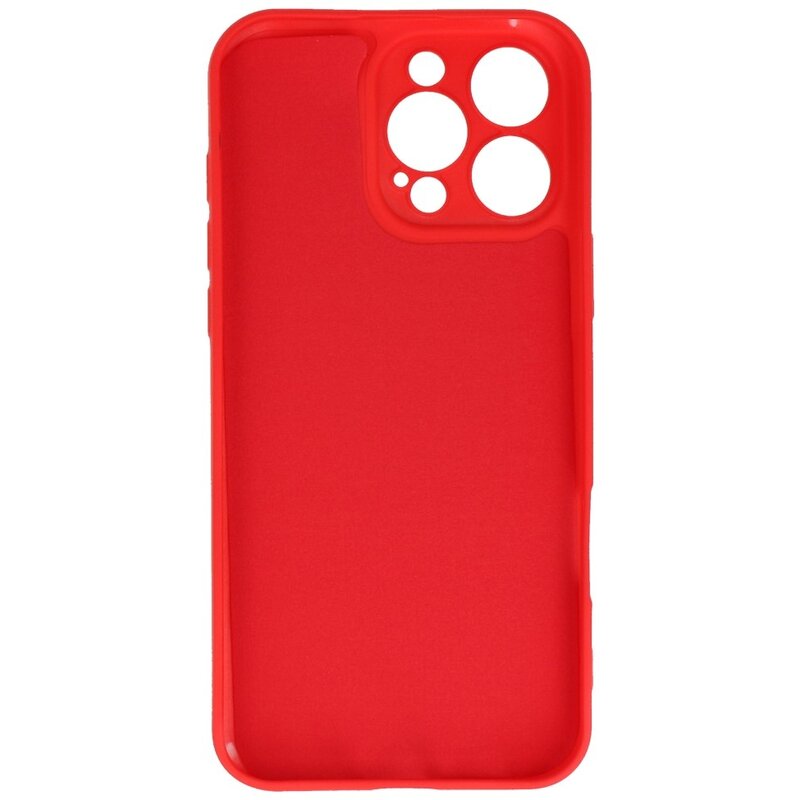 Funda de TPU de color de moda para iPhone 16 Pro Rojo