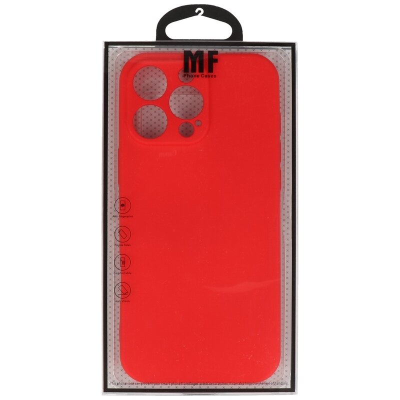 Fashion Color TPU Case for iPhone 16 Pro Red