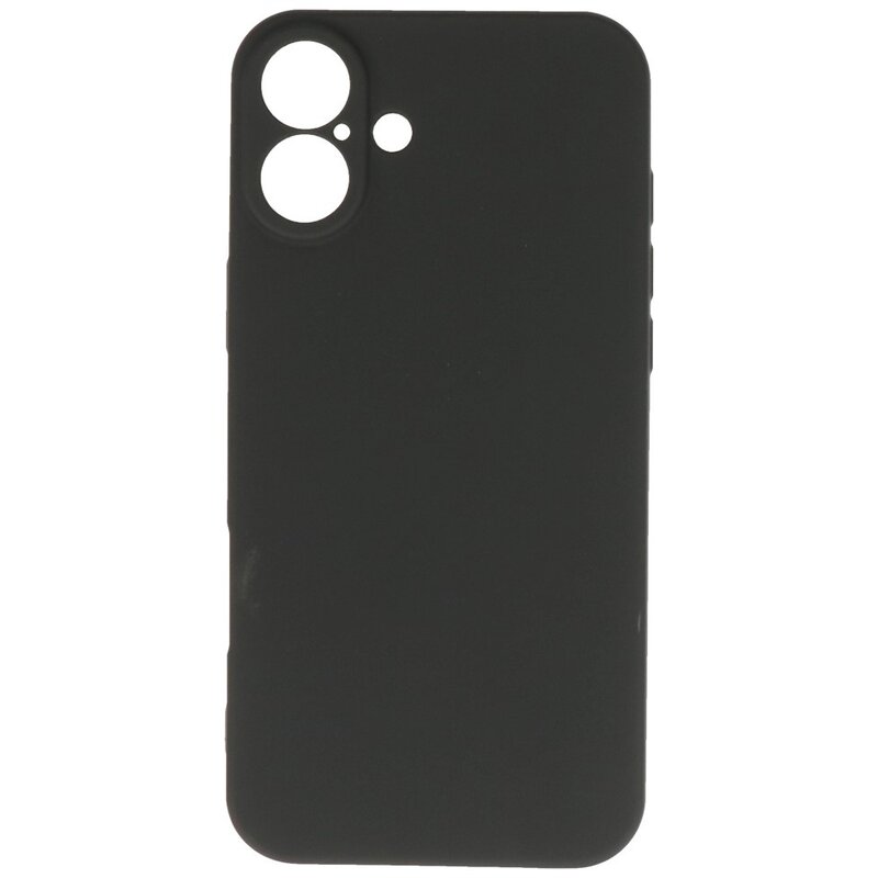 Fashion Color TPU Case for iPhone 16 Plus Black