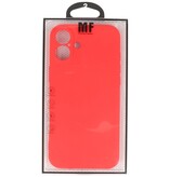 Funda de TPU de color de moda para iPhone 16 Plus Rojo