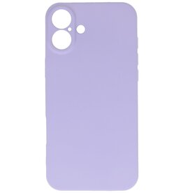 Fashion Color TPU Case for iPhone 16 Plus Purple