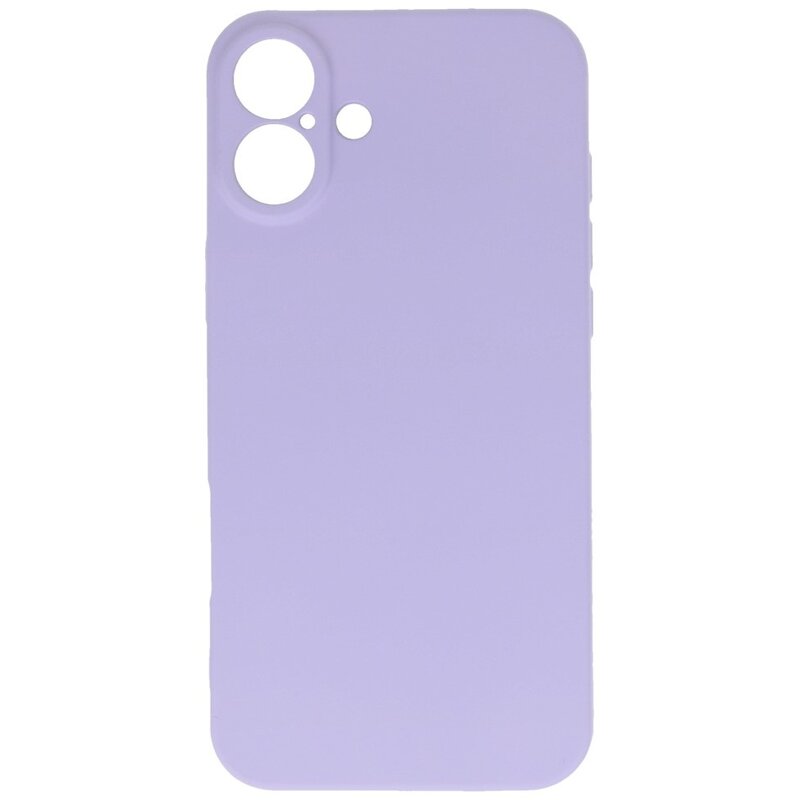 Funda de TPU de color de moda para iPhone 16 Plus Púrpura