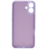 Funda de TPU de color de moda para iPhone 16 Plus Púrpura