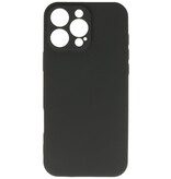 Funda de TPU de color de moda para iPhone 16 Pro Max Negro
