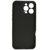 Funda de TPU de color de moda para iPhone 16 Pro Max Negro