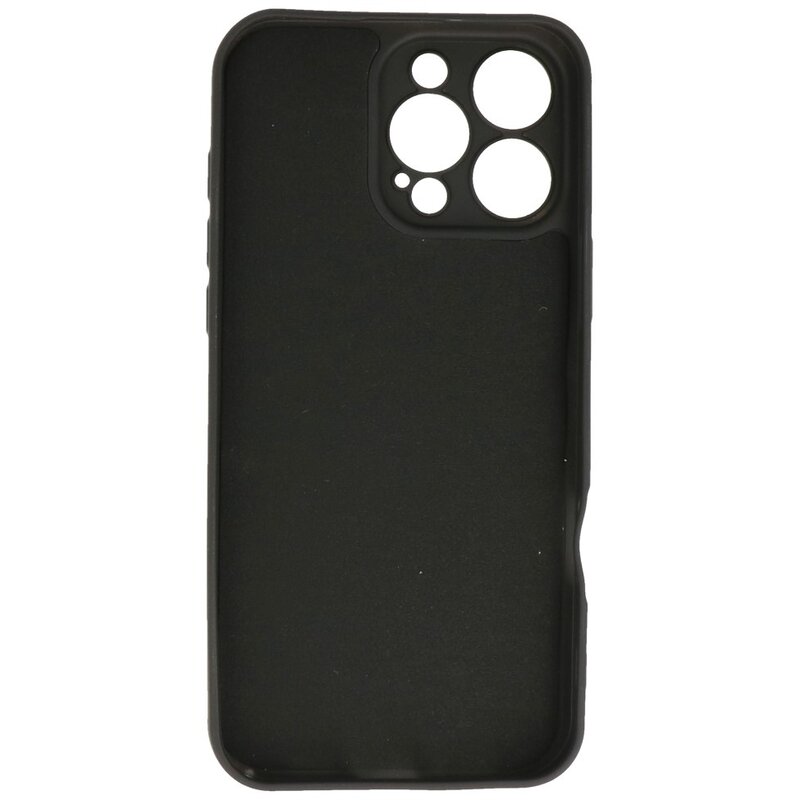 Funda de TPU de color de moda para iPhone 16 Pro Max Negro
