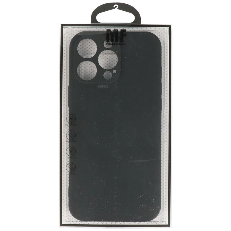 Funda de TPU de color de moda para iPhone 16 Pro Max Negro