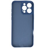 Coque en TPU Fashion Color pour iPhone 16 Pro Max, bleu marine