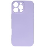Funda de TPU de color de moda para iPhone 16 Pro Max Púrpura