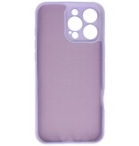 Funda de TPU de color de moda para iPhone 16 Pro Max Púrpura