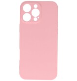Funda de TPU de color de moda para iPhone 16 Pro Max Rosa