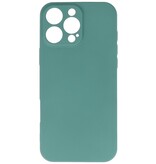 Funda de TPU de color de moda para iPhone 16 Pro Max Verde oscuro