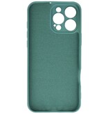 Funda de TPU de color de moda para iPhone 16 Pro Max Verde oscuro