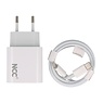 NCC Opladers NCC Cargador Set C121 Tipo-C a Lightning 20W Blanco
