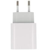 NCC Opladers NCC Cargador Set C121 Tipo-C a Lightning 20W Blanco