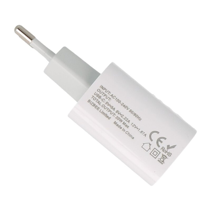 NCC Opladers NCC Cargador Set C121 Tipo-C a Lightning 20W Blanco