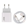 NCC Opladers Juego de Cargador NCC C124 Tipo-C a Tipo C 20W Blanco