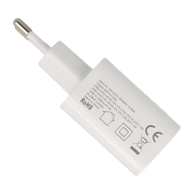 NCC Opladers NCC Oplader C222 USB A + C Oplader 30W Hvid