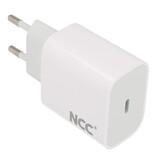 NCC Oplader Set caricabatterie NCC C124 da tipo C a tipo C 20 W bianco