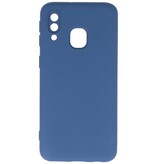Custodia in TPU color moda per Samsung Galaxy A40 Navy