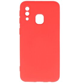 Custodia in TPU Fashion Color per Samsung Galaxy A40 Rosso