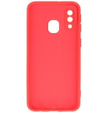 Fashion Color TPU Hülle Samsung Galaxy A40 Rot
