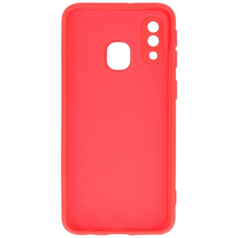 Coque TPU Couleur Mode Samsung Galaxy A40 Rouge