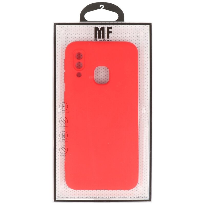 Fashion Color TPU Hülle Samsung Galaxy A40 Rot