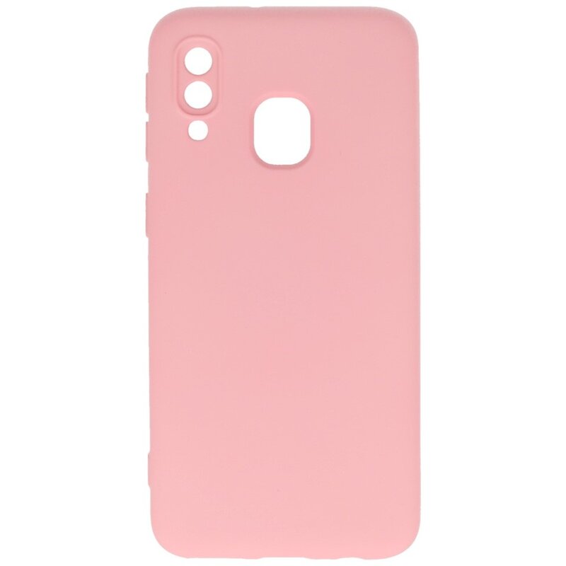 Fashion Color TPU Case Samsung Galaxy A40 Pink