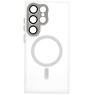 Mat-Transparent met Camera Beschermer Magsafe Case voor Samsung Galaxy S25 Ultra Wit